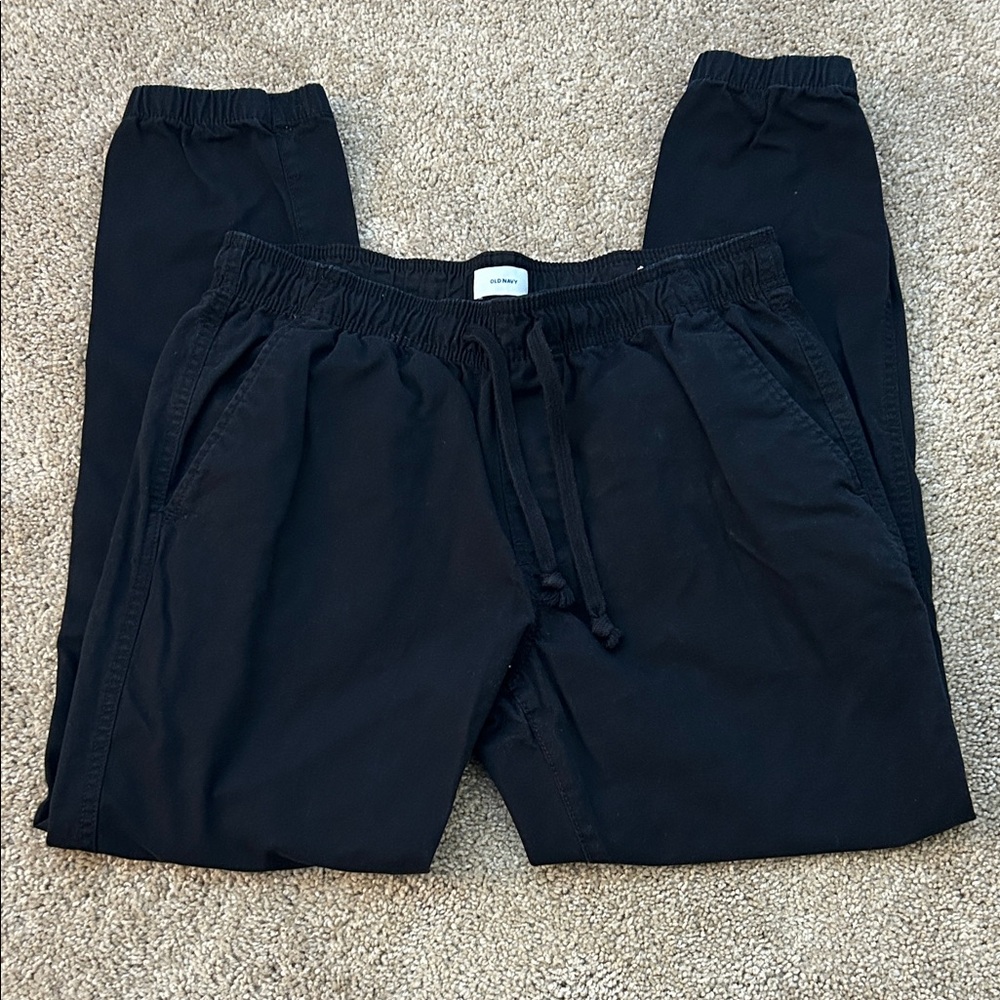Old Navy Mens M Black Khaki Joggers